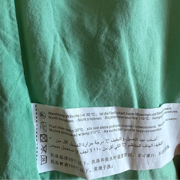 NWOT NastyGal Scalloped Lace Trim Crepe Cami Tank Top In Mint Size L - Picture 6 of 7